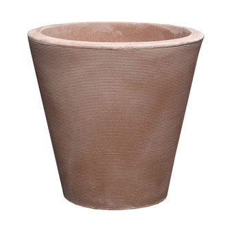 DoubleWalled Madison Planter 14" Weatherd Terrcotta
