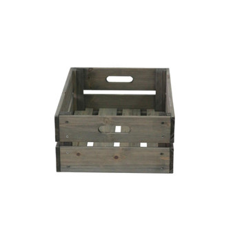 Wooden Crate - Gray Wash (FSC 100%)