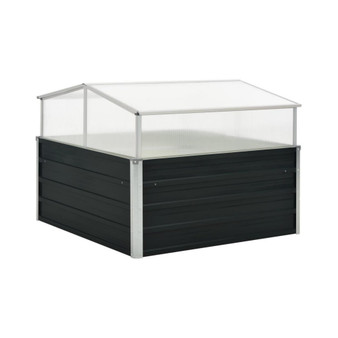 Greenhouse Anthracite 39.4"x39.4"x30.3" Galvanized Steel