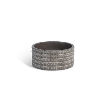 Rivet Pattern Low Planter