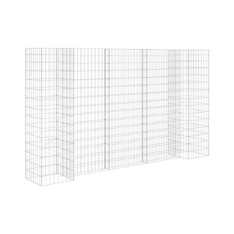 H-Shaped Gabion Planter Steel Wire 102.4"x15.7"x59.1"