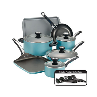 17-Pc. Non-Stick Aluminum Cookware Set