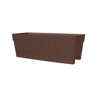 Harmony 352711 Rail Planter Brown 27in L x 11.75in W x 9.5in H