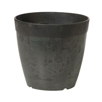 Artstone Dolce Round Planter Black 6 Inch