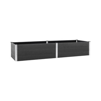 Garden Raised Bed 78.7"x39.4"x21.3" WPC Gray