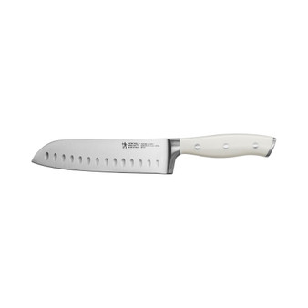 Forged Accent 7" Hollow Edge Santoku Knife with Handle