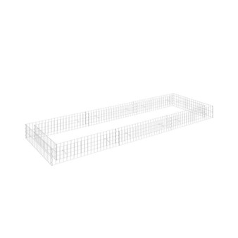 Gabion Raised Bed Galvanized Steel 118.1"x39.4"x7.9"