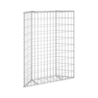 Trapezium Gabion Raised Bed Galvanized Steel 31.5"x7.9"x39.4"