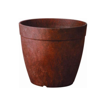 ArtStone (246462) Round Dolce Planter, Rust 12"