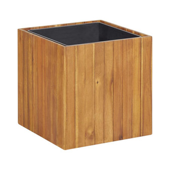 Garden Raised Bed Pot 17.1"x17.1"x17.3" Solid Acacia Wood
