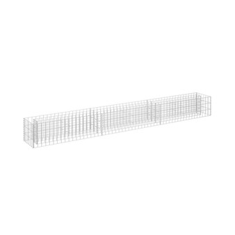 Gabion Raised Bed Galvanized Steel 106.3"x11.8"x11.8"