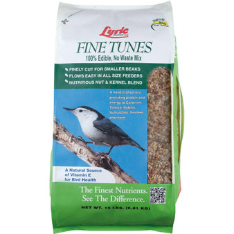Bird Seed Fine Tunes No Waste Mix 15 Lb