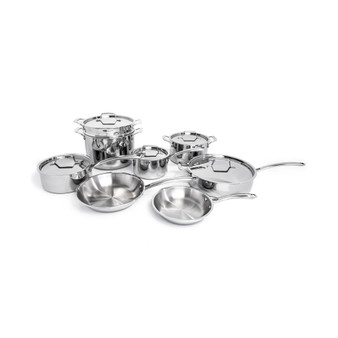 Professional 18/10 Stainless Steel Tri-Ply 13 Piece Cookware Set