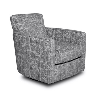CLOSEOUT! Jordani 33" Fabric Swivel Accent Chair, Created for Macy's