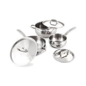 Belly 18/10 Stainless Steel 6 Piece Starter Cookware Set