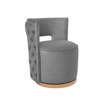 Mimosa Velvet Swivel Chair