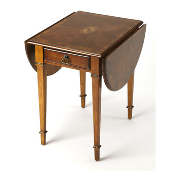 Butler Glenvw Burl Pembroke Table