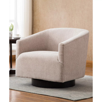 Geneva Wood Base Swivel Chair