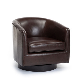 Turner Top Grain Leather Swivel Chair