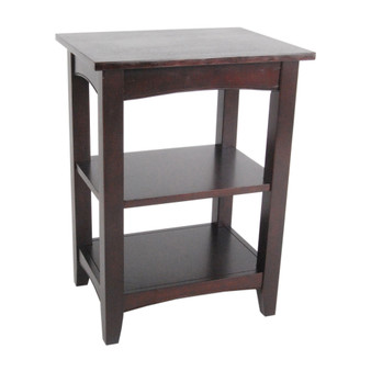 Shaker Cottage 2 Shelf End Table, Espresso