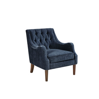 Qwen 29" Fabric Button Tufted Accent Chair