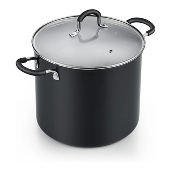 Professional Hard Anodized Nonstick Stockpot with Lid 10-Qt