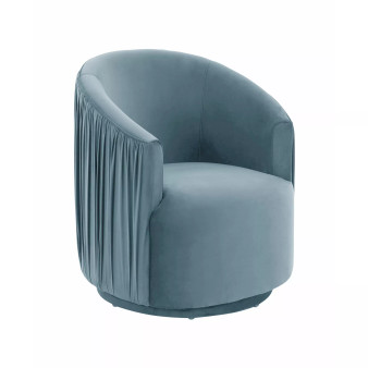 London Pleated Swivel Chair