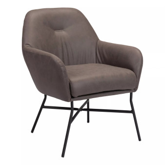 30" Steel, Polyester Hans Accent Chair