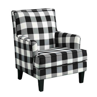 Saladin Arm Chair, Checkered Pattern