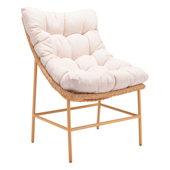 35" Aluminum, Polyethylene, Olefin Merilyn Accent Chair