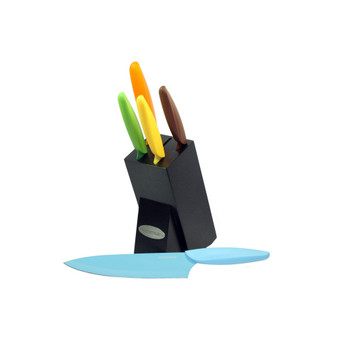 6-Piece Non-Stick Coating knife set with Block