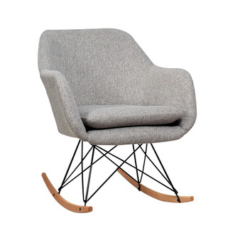 Rocking Chair Fabric Rocker Upholstered Single Sofa Chair