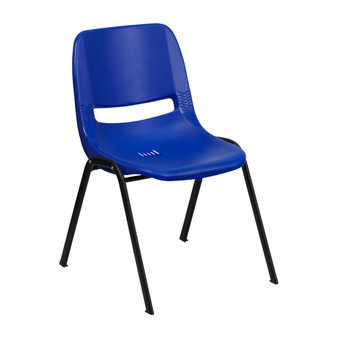 Ergonomic Shell Stack Chair with Frame