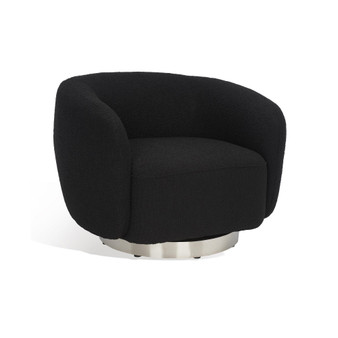 Bernard 38" Boucle Swivel Accent Chair