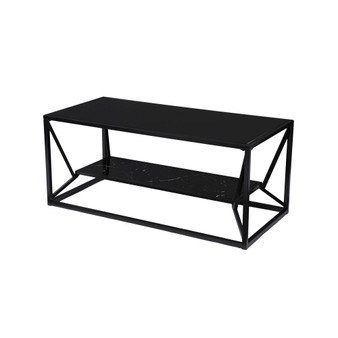Argall Glass Top Cocktail Table with Storage