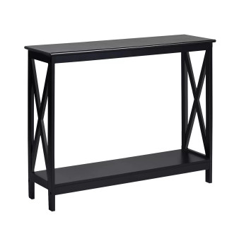 2-Tier Console Table x-Design Bookshelf Sofa Side Accent Table