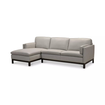 Virton 2-Pc. Leather Chaise Sectional Sofa, Created for Macy's