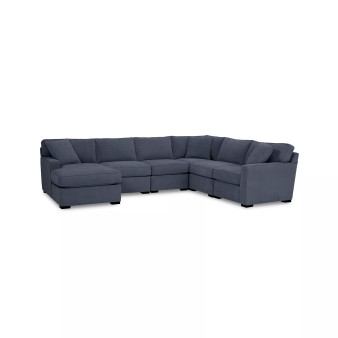 Radley Fabric 6-Pc. Chaise Sectional Sofa, Created for Macy's