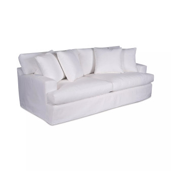 Brenalee 93" Performance Fabric Slipcover Sofa with Four Pillows