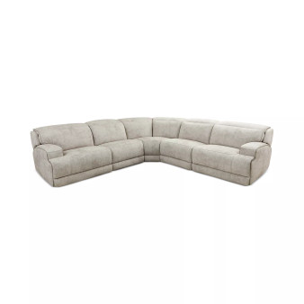 Sebaston 5-Pc. Fabric Sectional with 2 Power Motion Recliners, Created for Macy's