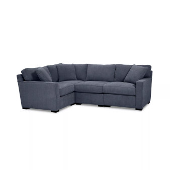 Radley Fabric 4-Pc. Sectional Sofa with Corner Piece, Created for Macy's