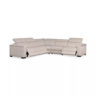 Nevio 124" 5-Pc. Fabric "L" Shaped Sectional Sofa, Created for Macy's