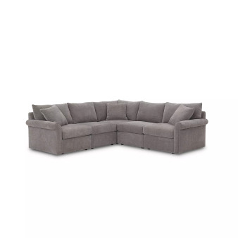 CLOSEOUT! Wedport 5-Pc. Fabric "L" Shape Modular Sectional, Created for Macy's