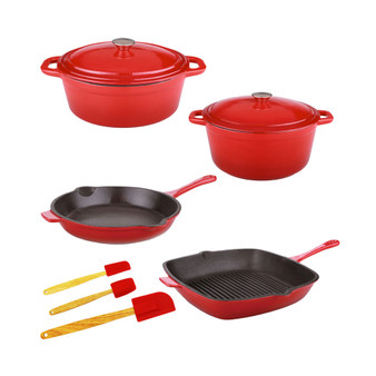 Neo Cast Iron 9 Piece Cookware Set