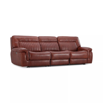 Thaniel 3-Pc. Leather Sofa with 3 Power Recliners