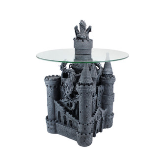 Lord Langton's Castle Glass-Topped Sculptural Table