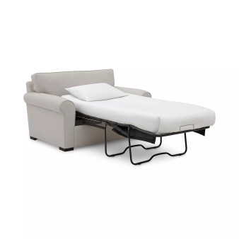 Astra 59" Roll Arm Fabric Chair Bed