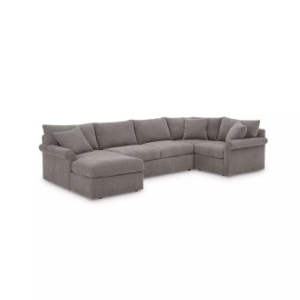 CLOSEOUT! Wedport 4-Pc. Fabric Modular Sectional with Chaise