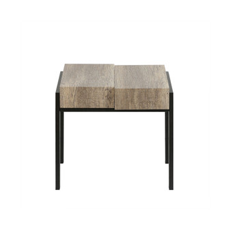 20" H Manufactured Wood, Metal and Iron Side Table