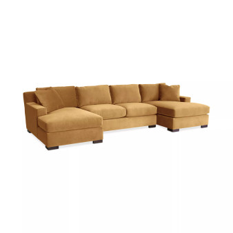 Marristin 146" 3-Pc. Fabric Double Chaise Sectional